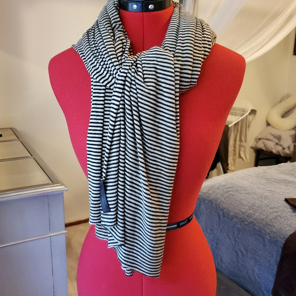 Accessorie stripe black and beige  scarf